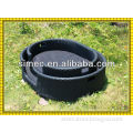 custom make clearance all weather SGS tested HDPE rattan wicker dog beds SCPB-004